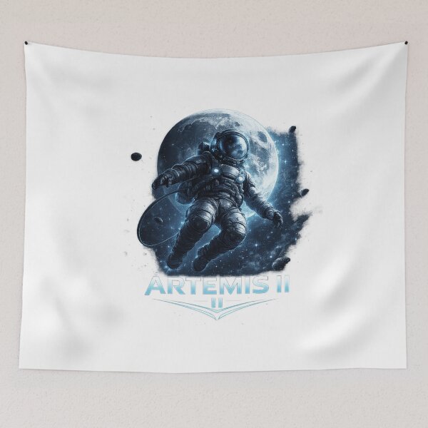 Item preview, Artemis II Astronaut Space Design | Moon Mission 2026 | Futuristic NASA Inspired Art designed and sold by MJOSTORE.