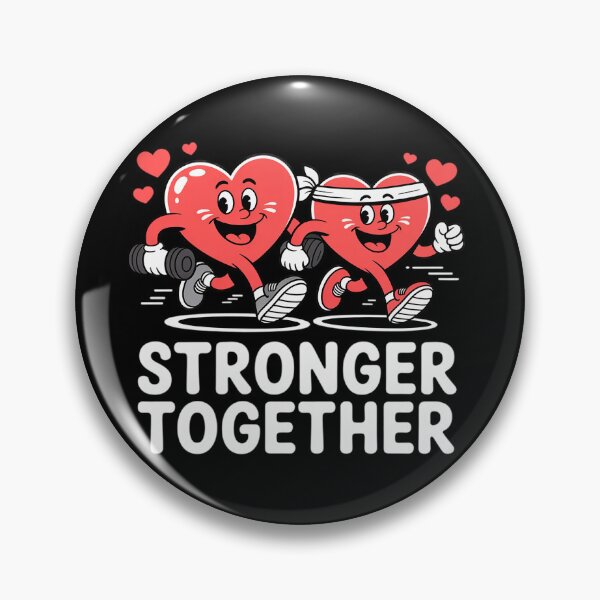 Item preview, Stronger Together Fun Fitness Valentine’s Day designed and sold by BlassmausArt.