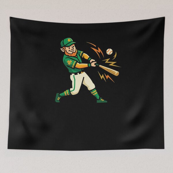 Item preview, Leprechaun Baseball Batter St Patricks Day designed and sold by snowry.