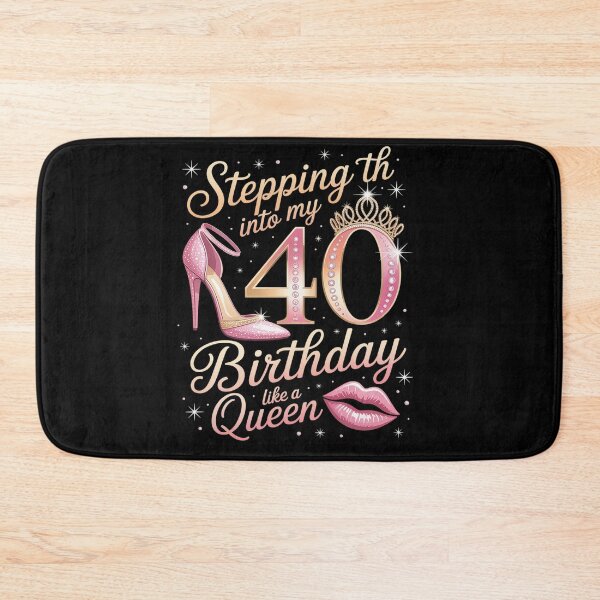 Item preview, Stepping Into My 40th Birthday Like Queen 40 Years Old Woman designed and sold by BlassmausArt.