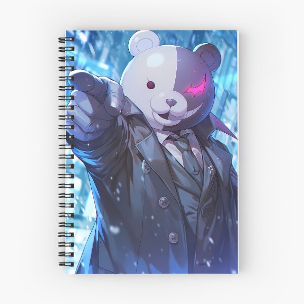 Item preview, Monokuma Danganronpa Pointing Mascot In Blue Snow designed and sold by PMartistStudio.