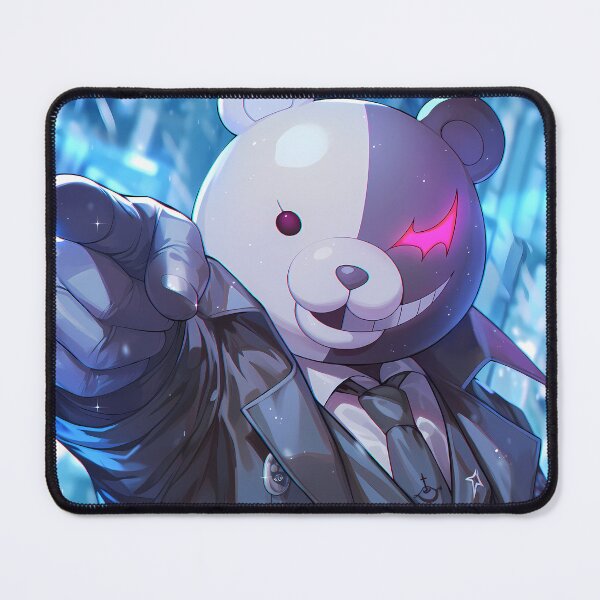 Item preview, Monokuma Danganronpa Pointing Mascot In Blue Snow designed and sold by PMartistStudio.