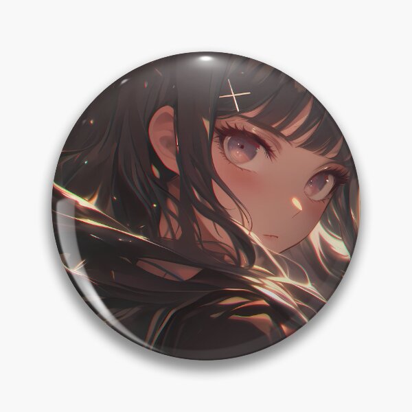 Item preview, Maki Harukawa Danganronpa Black Hair Windy Hair Moody Light designed and sold by PMartistStudio.