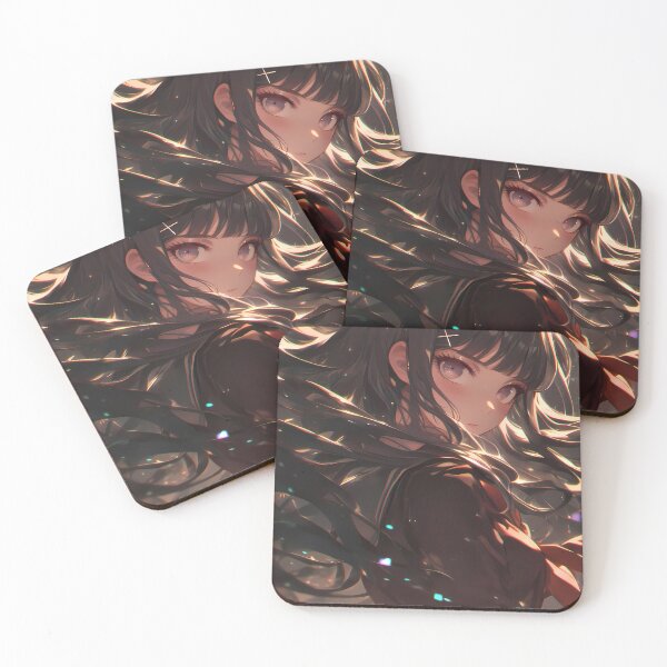 Item preview, Maki Harukawa Danganronpa Black Hair Windy Hair Moody Light designed and sold by PMartistStudio.