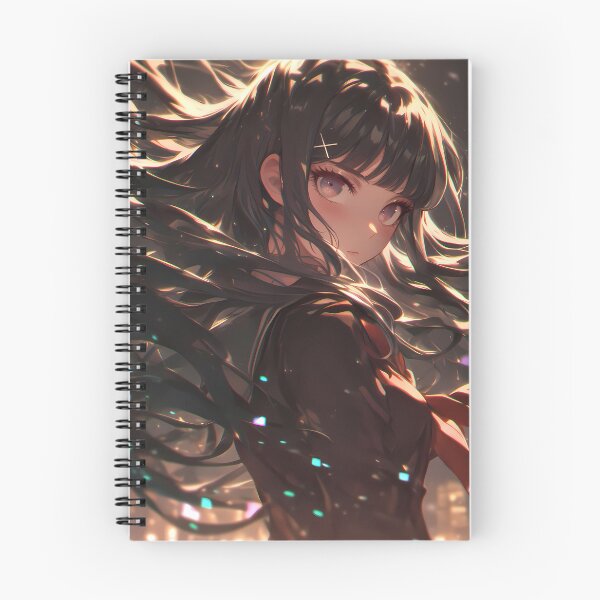Item preview, Maki Harukawa Danganronpa Black Hair Windy Hair Moody Light designed and sold by PMartistStudio.