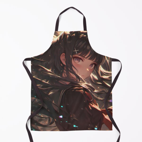 Item preview, Maki Harukawa Danganronpa Black Hair Windy Hair Moody Light designed and sold by PMartistStudio.
