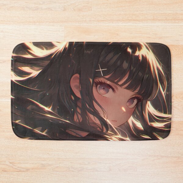 Item preview, Maki Harukawa Danganronpa Black Hair Windy Hair Moody Light designed and sold by PMartistStudio.