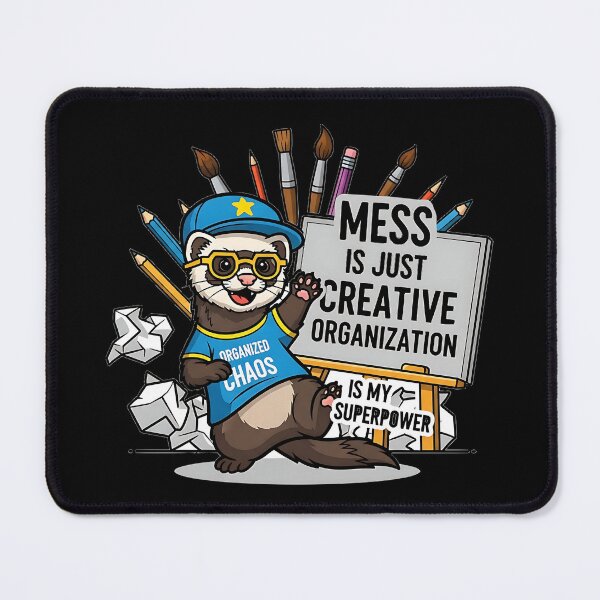 Item preview, Ferret - Organized Chaos designed and sold by UrbanPrts.