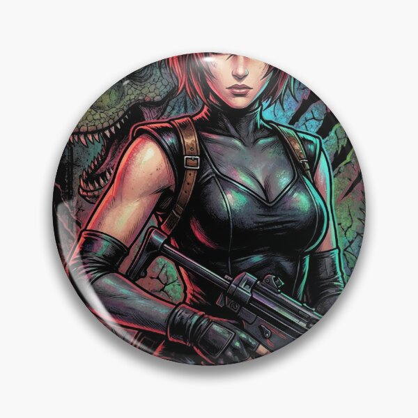 Item preview, Dino Crisis Regina Red Hair Tactical Gear Portrait designed and sold by Senpaiwaves.