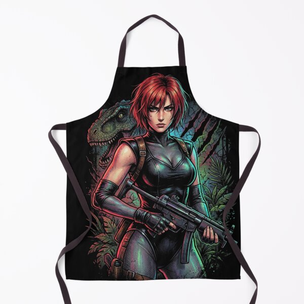 Item preview, Dino Crisis Regina Red Hair Tactical Gear Portrait designed and sold by Senpaiwaves.