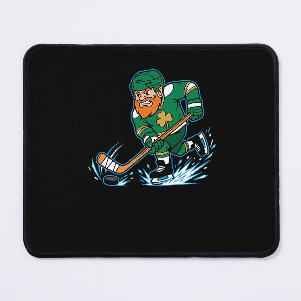 Item preview, Irish Leprechaun Hockey Player Shamrock designed and sold by snowry.