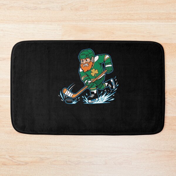 Item preview, Irish Leprechaun Hockey Player Shamrock designed and sold by snowry.