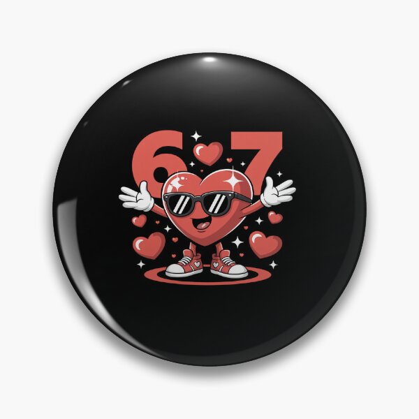 Item preview, Six Seven 67 6 7 Meme Dabbing Heart Valentines Bro Kids Boys designed and sold by fferomananul.