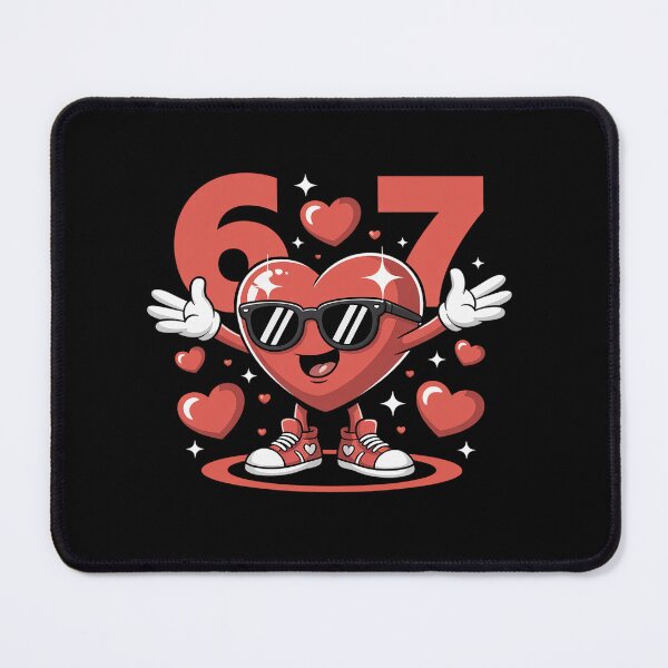 Item preview, Six Seven 67 6 7 Meme Dabbing Heart Valentines Bro Kids Boys designed and sold by fferomananul.