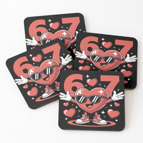 Item preview, Six Seven 67 6 7 Meme Dabbing Heart Valentines Bro Kids Boys designed and sold by fferomananul.