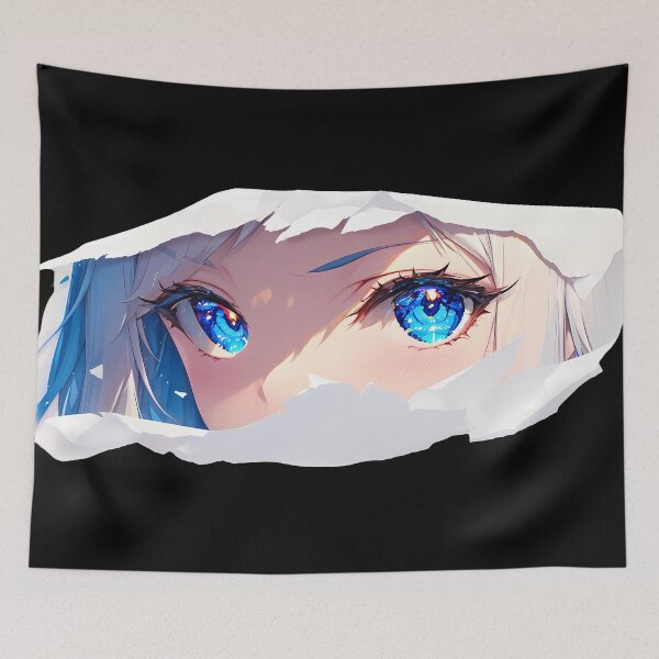 Item preview, Enterprise Azur Lane Ripped Paper Peeking Eyes Closeup designed and sold by PMartistStudio.