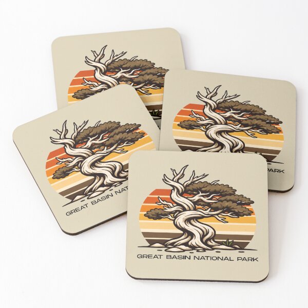 Item preview, Great Basin National Park Bristlecone Pine Design – Retro Sunset Desert Tree Graphic designed and sold by SimplyJasper.