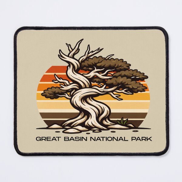 Item preview, Great Basin National Park Bristlecone Pine Design – Retro Sunset Desert Tree Graphic designed and sold by SimplyJasper.