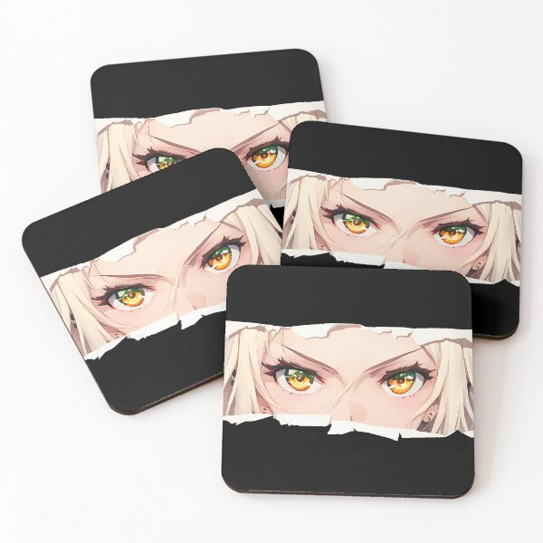 Item preview, Ais Wallenstein Danmachi Blue Eyes Torn Paper Quiet Stare Close Up designed and sold by PMartistStudio.