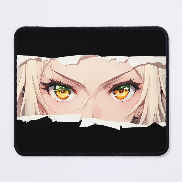 Item preview, Ais Wallenstein Danmachi Blue Eyes Torn Paper Quiet Stare Close Up designed and sold by PMartistStudio.