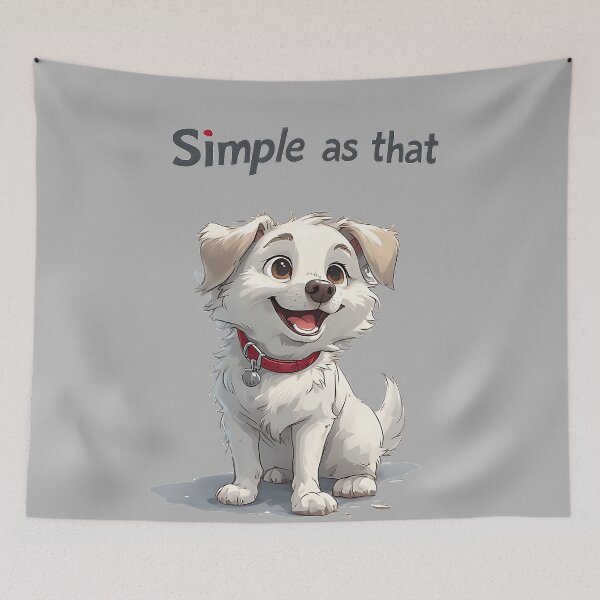 Item preview, Happy Puppy - "Simple as That" designed and sold by UrbanPrts.