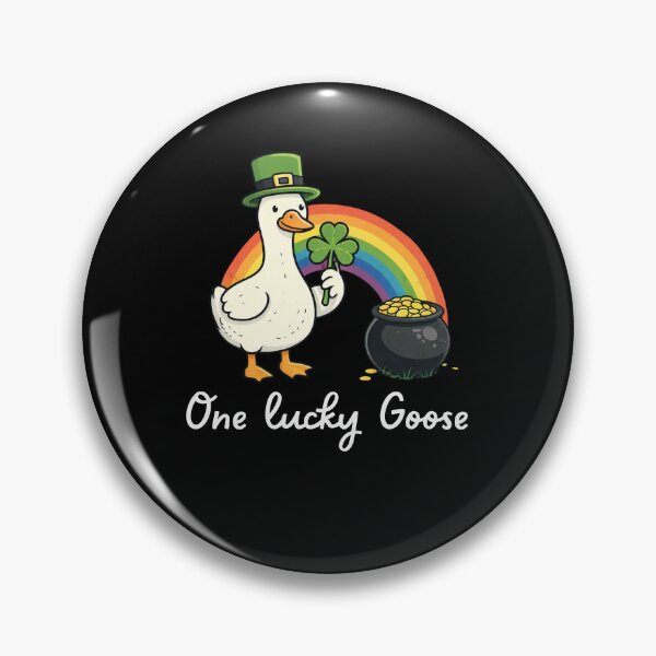 Item preview, One Lucky Goose St Patrick's Day Shamrock Rainbow designed and sold by snowry.