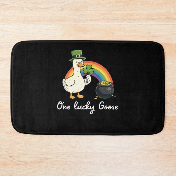 Item preview, One Lucky Goose St Patrick's Day Shamrock Rainbow designed and sold by snowry.