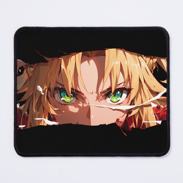 Item preview, Mordred Fate Grand Order Green Eyes Ripped Paper Peeker Closeup designed and sold by PMartistStudio.