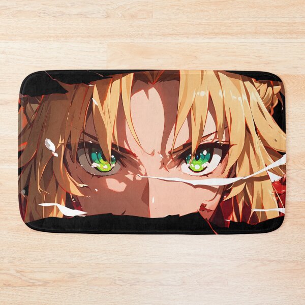 Item preview, Mordred Fate Grand Order Green Eyes Ripped Paper Peeker Closeup designed and sold by PMartistStudio.