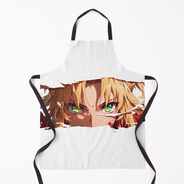 Item preview, Mordred Fate Grand Order Green Eyes Ripped Paper Peeker Closeup designed and sold by PMartistStudio.