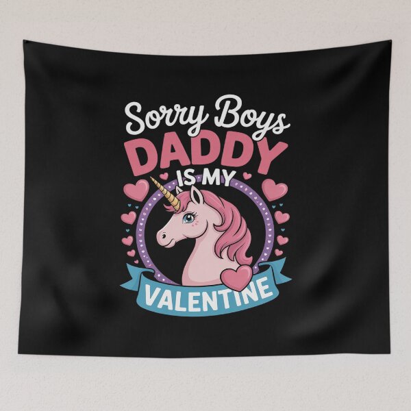 Item preview, Sorry Boys Daddy Is My Valentine - Cute Unicorn Father's Day designed and sold by fferomananul.