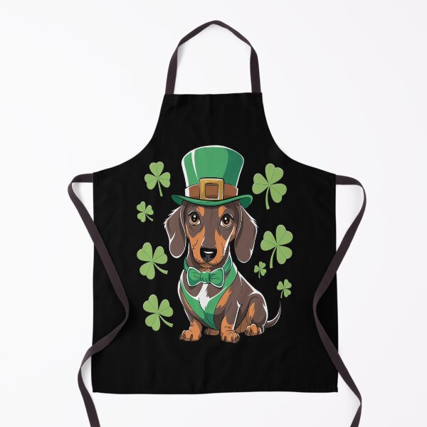 Item preview, St Patricks Day Dachshund Dog Leprechaun Hat Shamrock designed and sold by fferomananul.