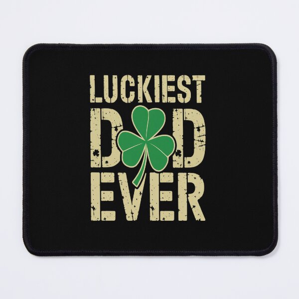 Item preview, St Patrick's Day Shamrock Luckiest Dad Ever designed and sold by fferomananul.
