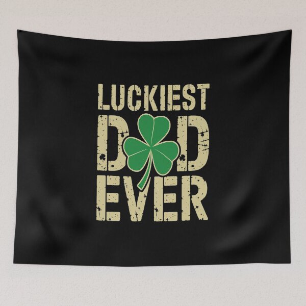 Item preview, St Patrick's Day Shamrock Luckiest Dad Ever designed and sold by fferomananul.