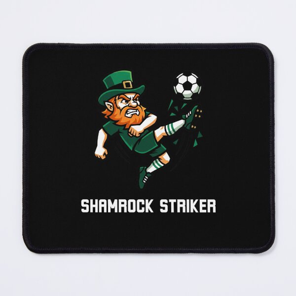 Item preview, Shamrock Striker Irish Soccer Leprechaun Fan designed and sold by snowry.