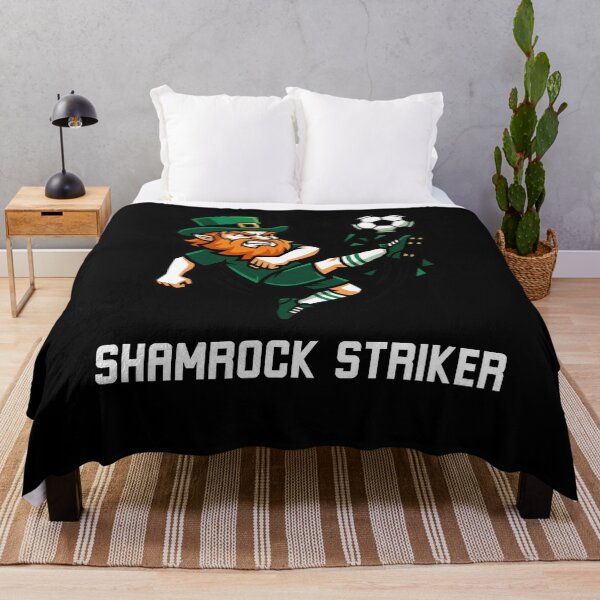 Item preview, Shamrock Striker Irish Soccer Leprechaun Fan designed and sold by snowry.