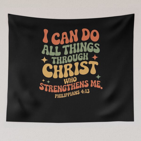 Item preview, I Can Do All Things Through Christ Retro Faith designed and sold by snowry.