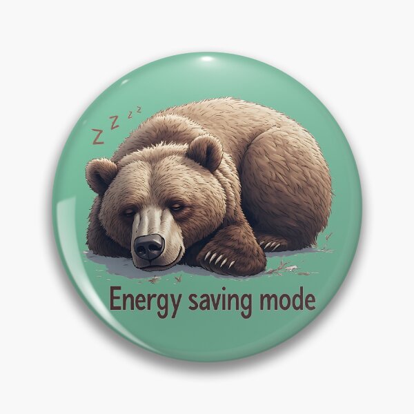 Item preview, Hibernating Bear "Energy Saving Mode" designed and sold by UrbanPrts.