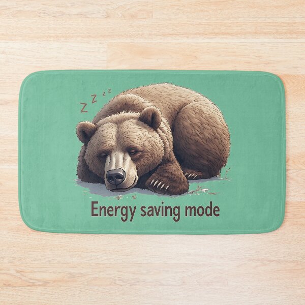 Item preview, Hibernating Bear "Energy Saving Mode" designed and sold by UrbanPrts.