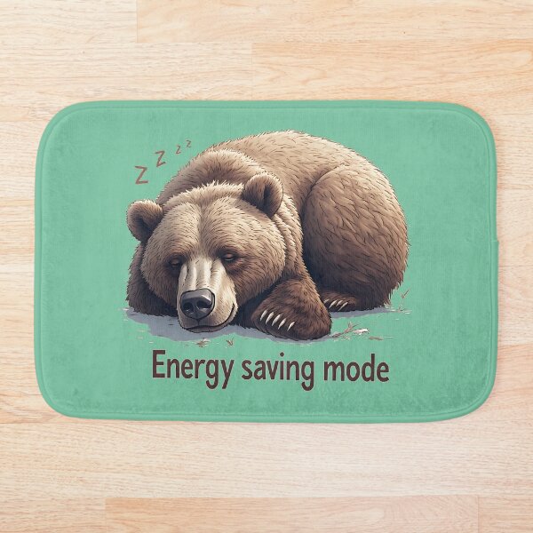 Item preview, Hibernating Bear "Energy Saving Mode" designed and sold by UrbanPrts.