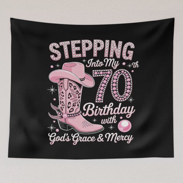 Item preview, Stepping Into My 70th Birthday With God's Grace and Mercy designed and sold by fferomananul.