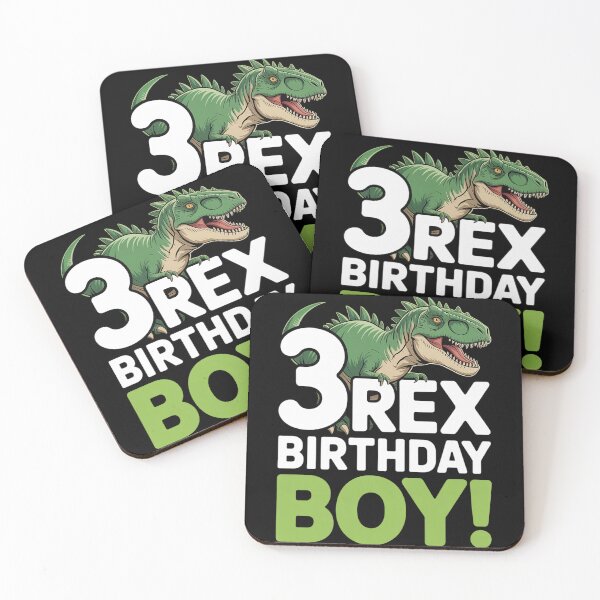 Item preview, Three Rex 3rd Birthday Third Dinosaur 3 Year Old Party designed and sold by fferomananul.