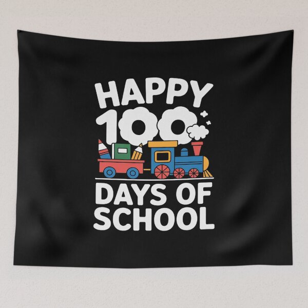 Item preview, Train 100 Days Of Kindergarten School Student Teacher designed and sold by fferomananul.