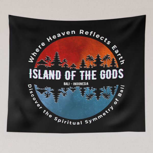 Item preview, Bali Island of the Gods - Spiritual Symmetry Mirror Design designed and sold by Khanz4Design.