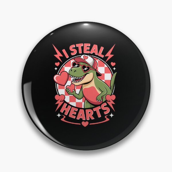 Item preview, Valentines Day Dinosaur T-rex Lover I Steal Hearts Boys Kids designed and sold by fferomananul.