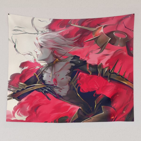 Item preview, Red Lancer Karna Fate Grand Order Fierce Crimson Flame Empowered Mythic Warrior Stance designed and sold by Tokyonomad.