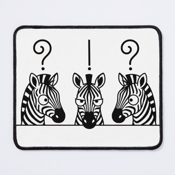 Item preview, Exasperated Zebra Confused Wildlife Humor designed and sold by Covent Vaughn.