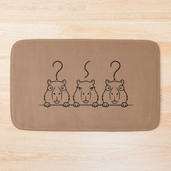 Item preview, Curious Confused Frustrated Capybaras Capybara Fan designed and sold by Covent Vaughn.