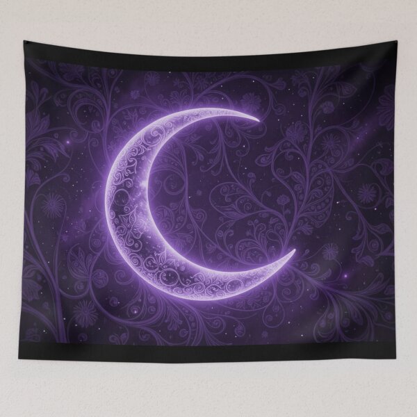 Aperçu de l'œuvre Purple Moon créée et vendue par PixiePlots.