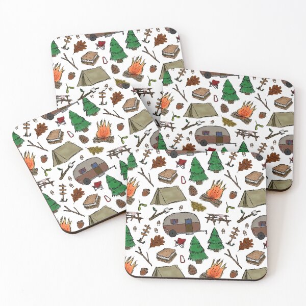 Item preview, Camping Pattern - Watercolor designed and sold by SelenaElleen.
